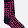 Le Slip Français Chaussettes En Coton | Chaussettes Mi-Hautes Mixtes En Coton Bio - Lucaslove Rose