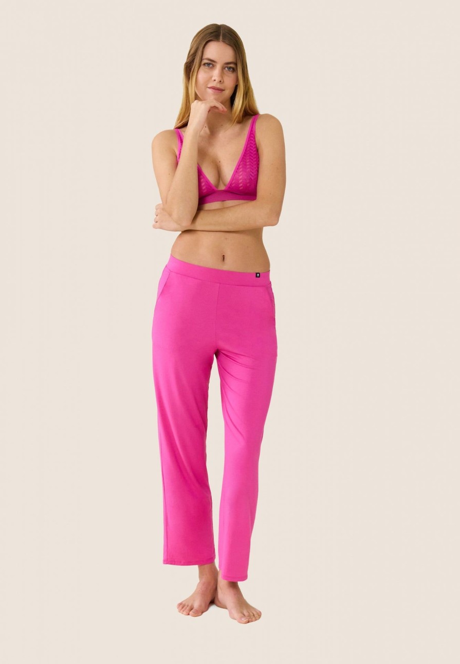 Le Slip Français Bas De Pyjama | Pantalon De Pyjama En Viscose - Azuma Rose Violet