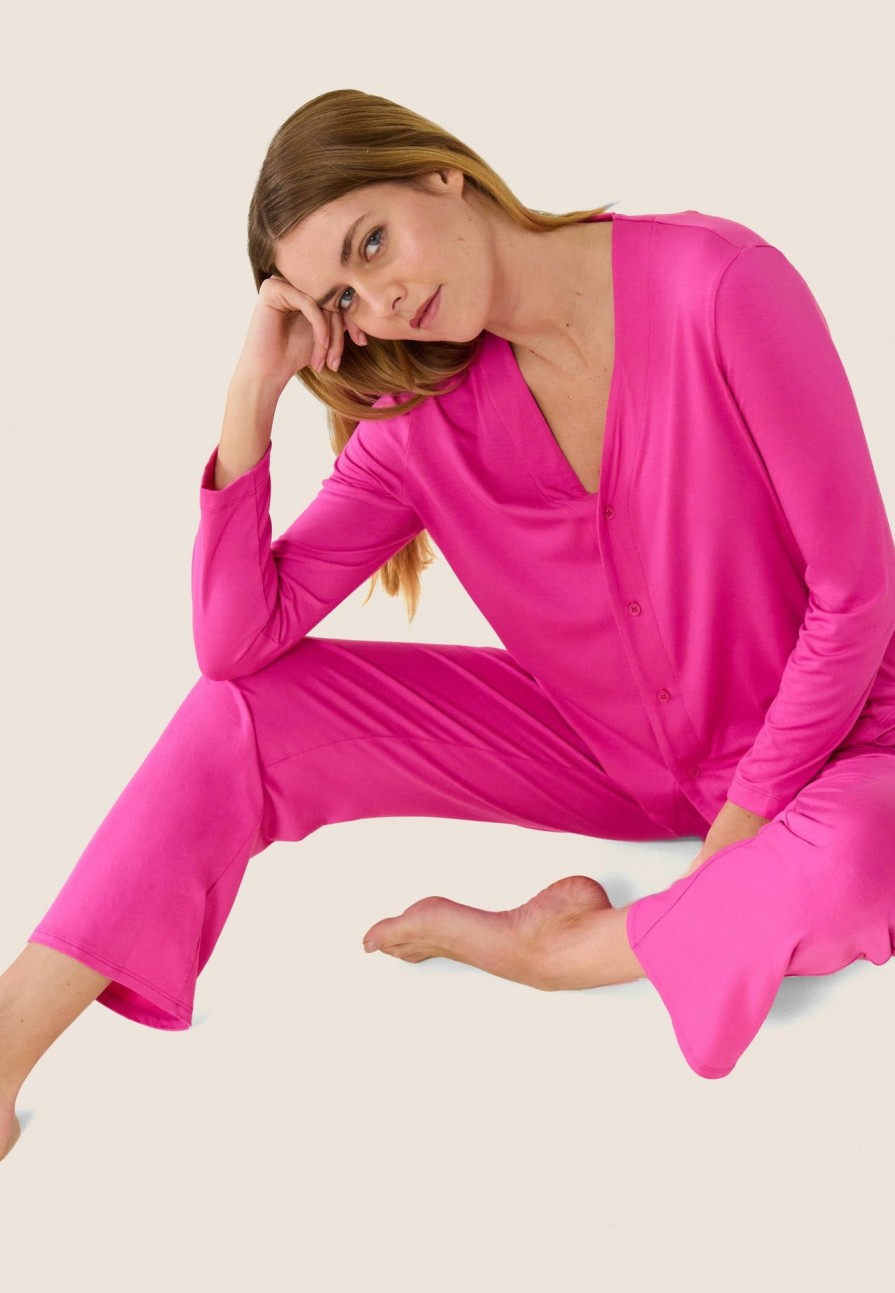 Le Slip Français Bas De Pyjama | Pantalon De Pyjama En Viscose - Azuma Rose Violet