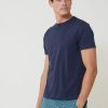 Le Slip Français Haut | T-Shirt Col Rond En Coton Bio - Jean Marine