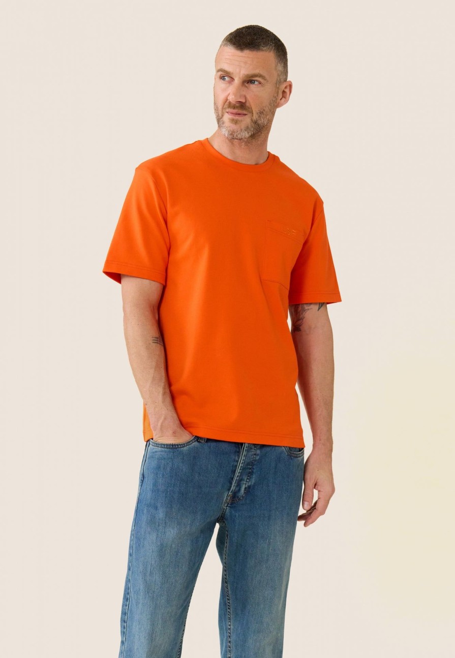 Le Slip Français Haut | T-Shirt Homme En Coton - Sasha Orange Tango