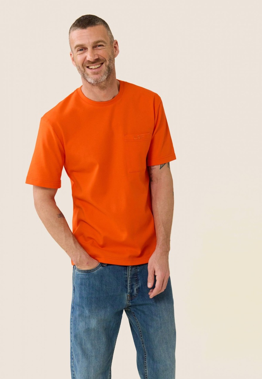 Le Slip Français Haut | T-Shirt Homme En Coton - Sasha Orange Tango