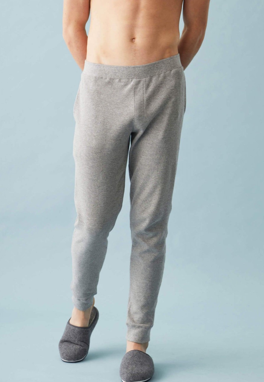 Le Slip Français Bas De Pyjamas | Pantalon De Pyjama En Coton Texture - Marc Auguste Gris Chine