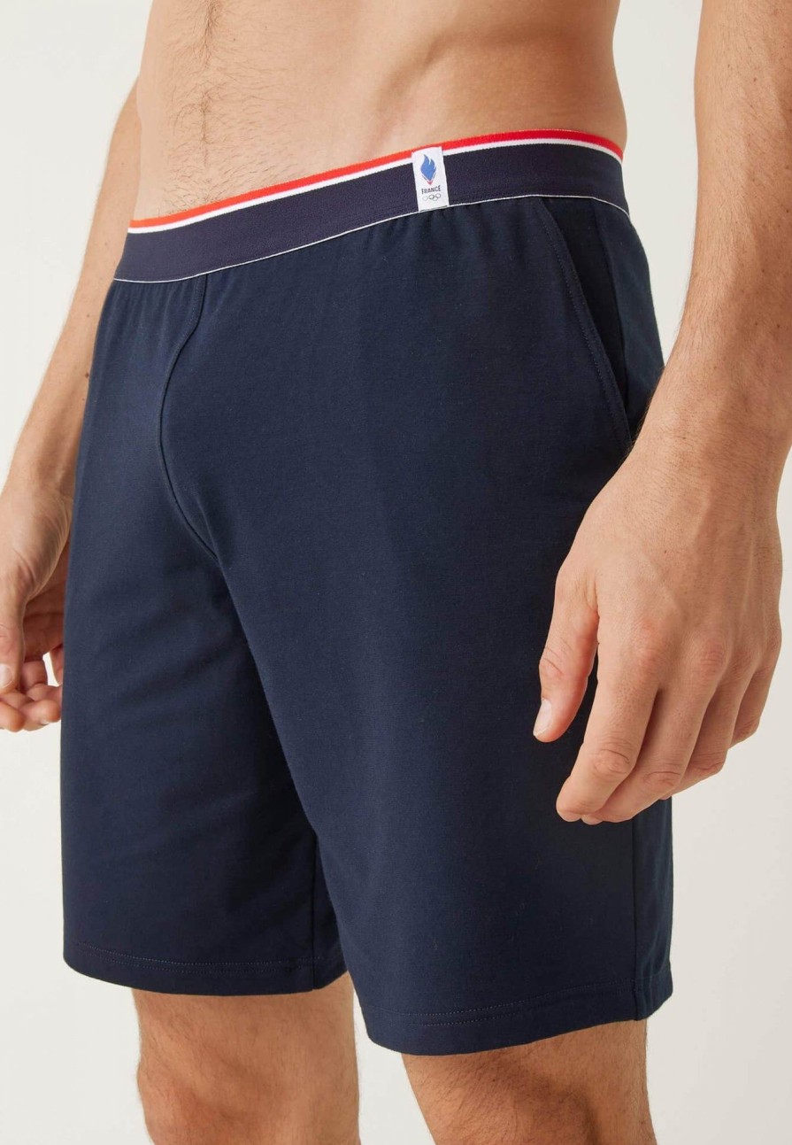 Le Slip Français Bas De Pyjamas | Short De Pyjama En Coton - Zouzou Marine Equipe De France