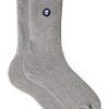 Le Slip Français Chaussettes En Coton | Chaussettes Mi-Hautes En Coton Bio - Lucas Gris Chine