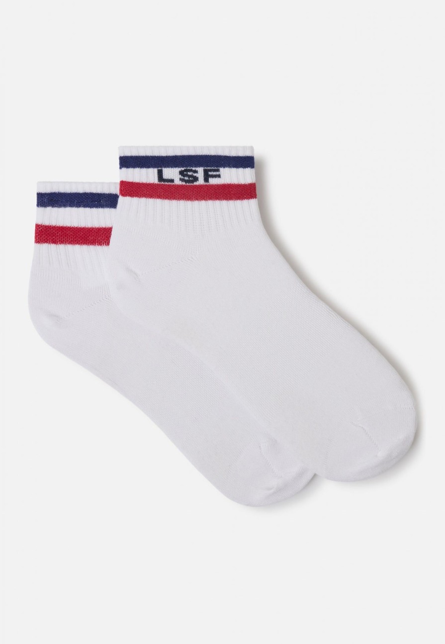 Le Slip Français Chaussettes De Sport | Chaussettes Courtes En Coton - Leon Coq Tricolor Xv De France