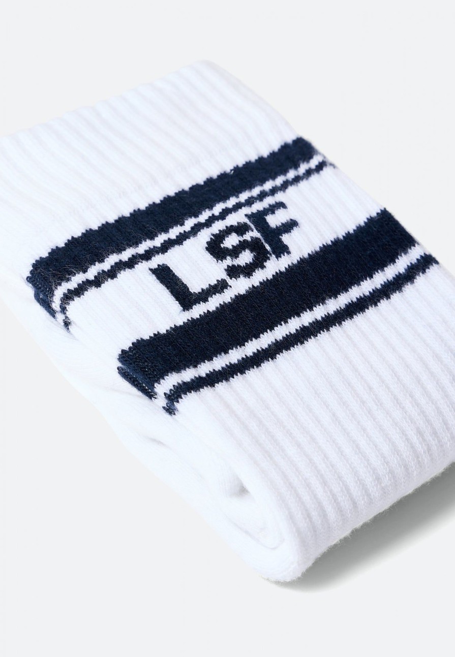 Le Slip Français Chaussettes En Coton | Chaussettes Mi-Hautes Mixtes En Coton - Wilfried Blanc