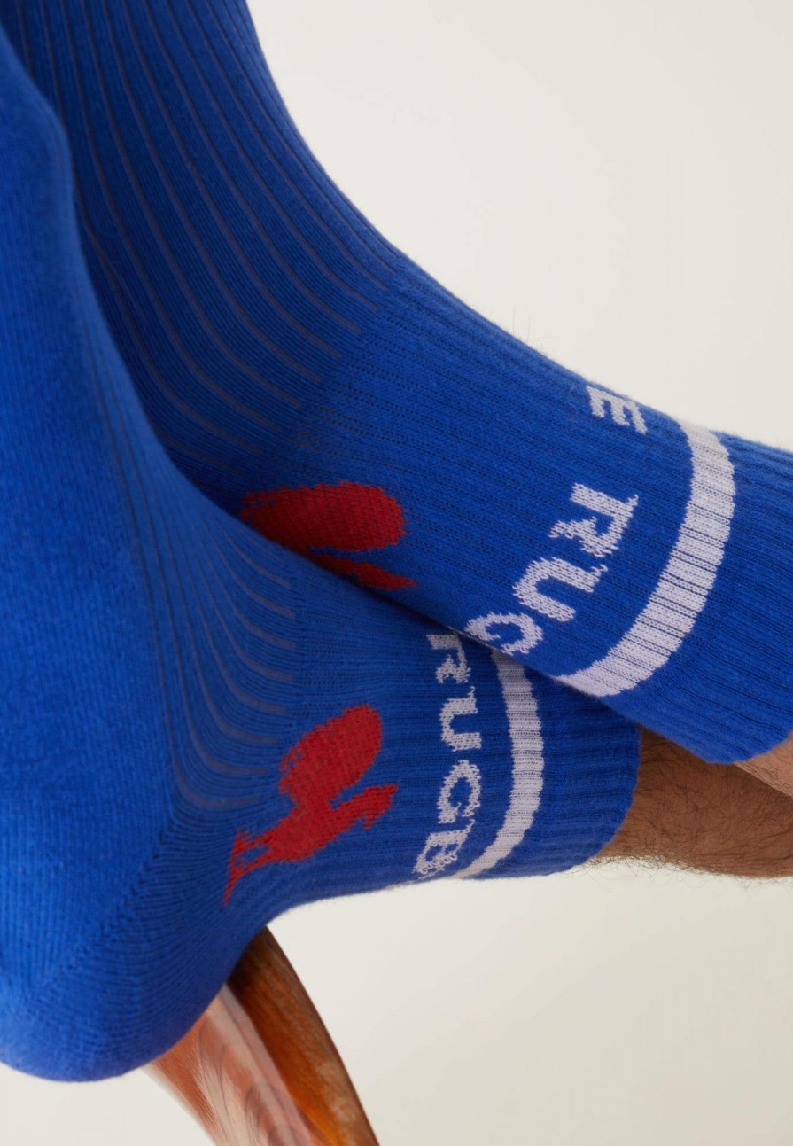 Le Slip Français Sous-Vetements De Sports | Duo De Chaussettes Mi-Hautes En Coton - Wilfried Duo Xv De France