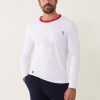 Le Slip Français Hauts De Pyjama | T-Shirt Manches Longues En Coton Bio - Jeannot Blanc Equipe De France