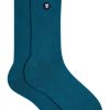 Le Slip Français Chaussettes En Coton | Chaussettes Mi-Hautes En Coton - Lucas Bleu Mediterranee