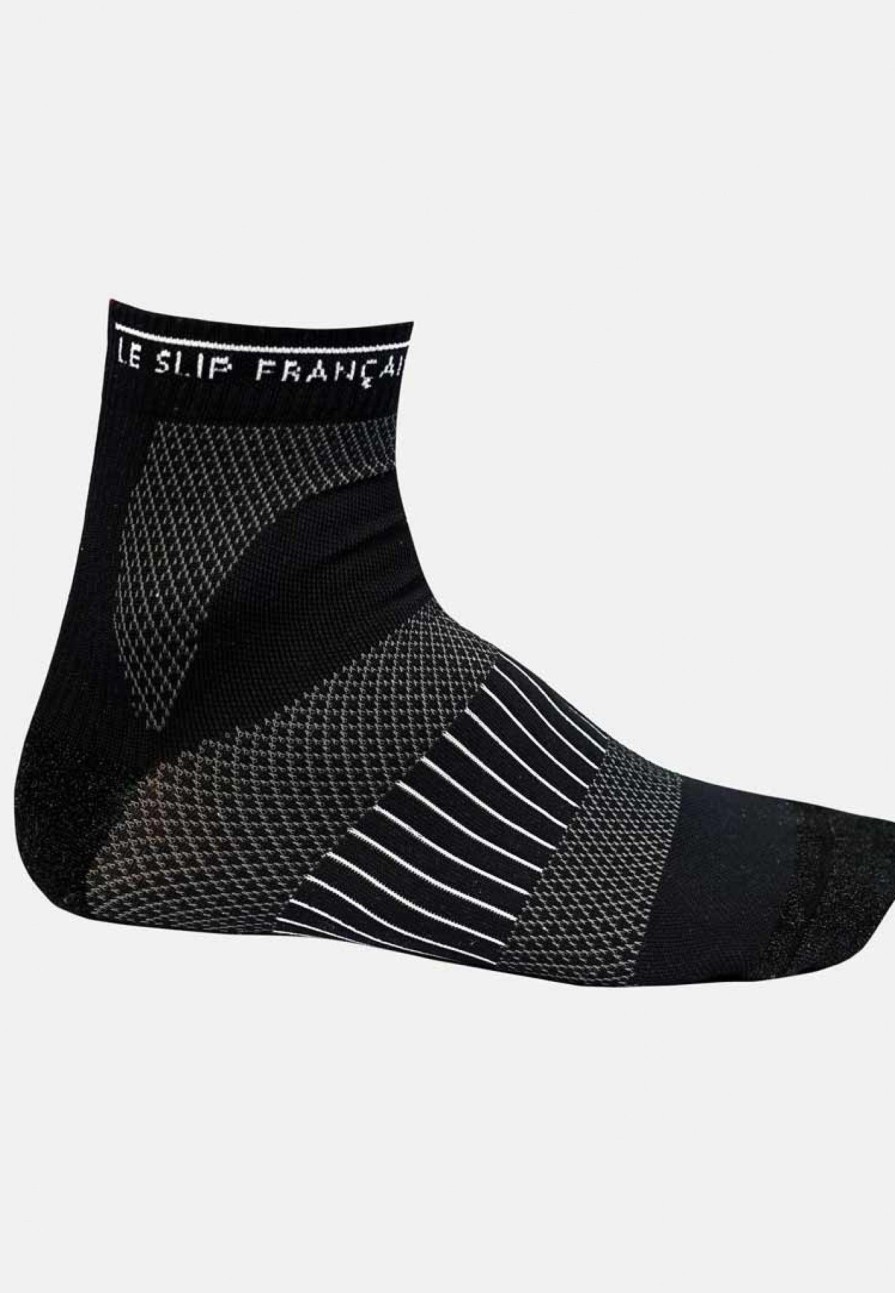 Le Slip Français Sous-Vetements De Sports | Chaussettes De Sport En Polyamide - Marathon Noir