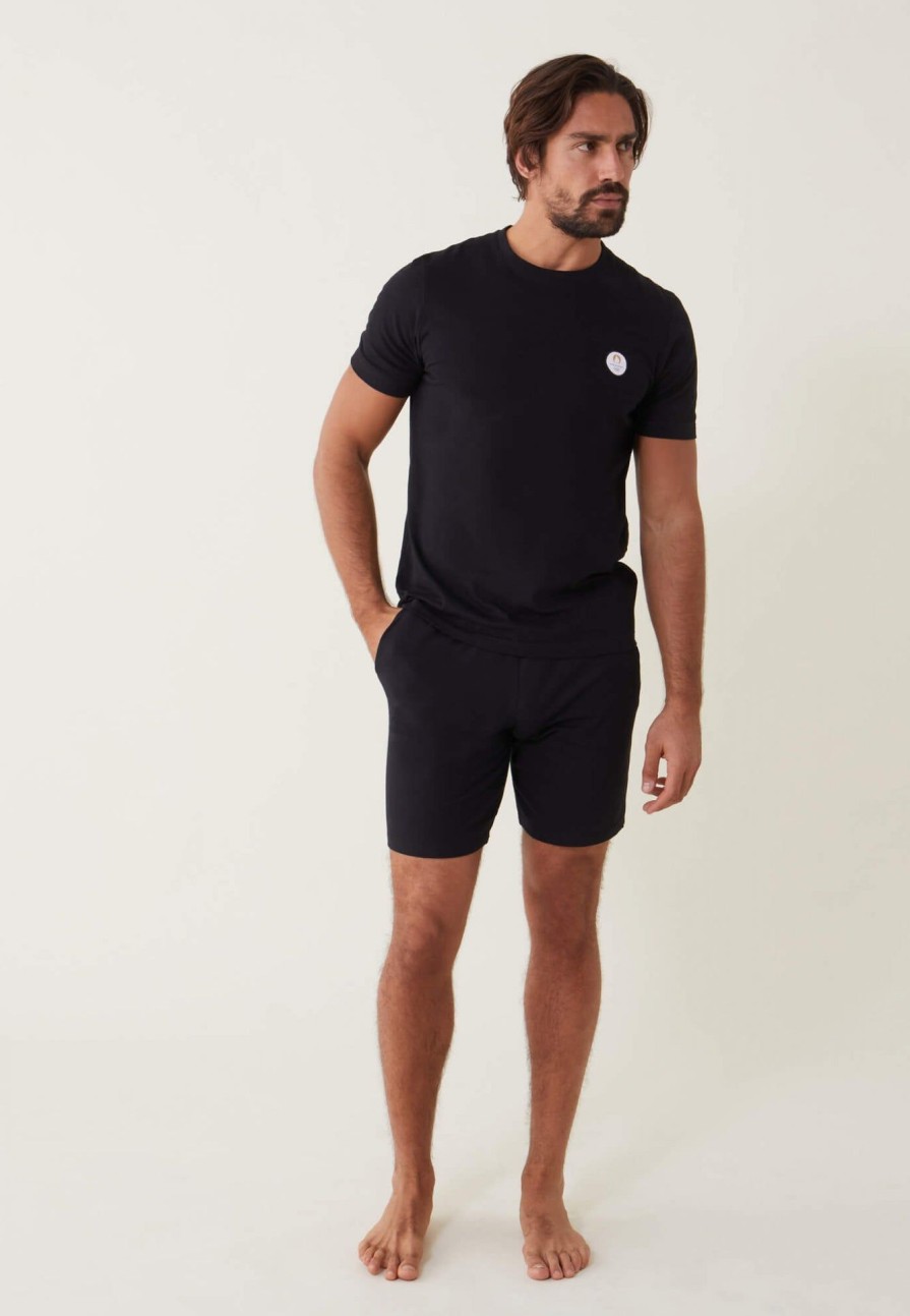 Le Slip Français Hauts De Pyjama | T-Shirt Col Rond En Coton Bio - Jean-F Noir Paris 2024