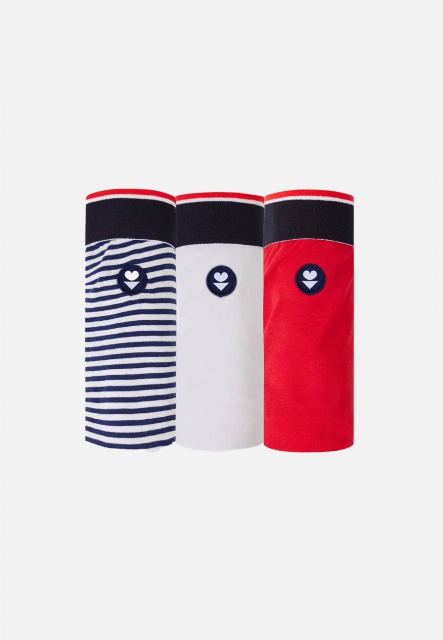 Le Slip Français Pack Sous-Vetements | Trio De Boxers En Coton - Pack Boxers Marius Trio