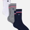 Le Slip Français Pack De Chaussettes | Trio De Chaussettes Mi-Hautes - Pack Chaussettes Lucas Trio