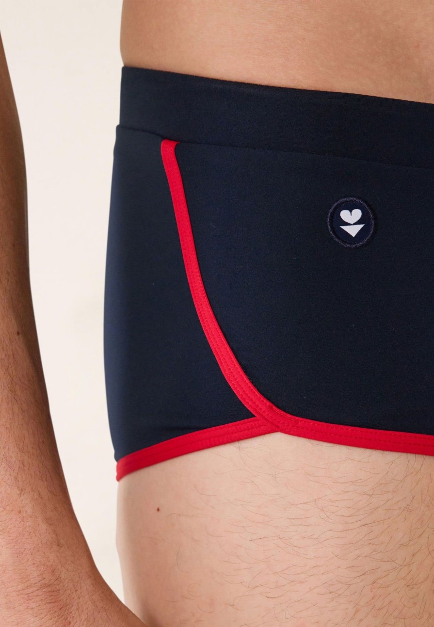 Le Slip Français Boxers De Bain | Slip De Bain De Sport En Polyamide - Waterslip Cesar Marine