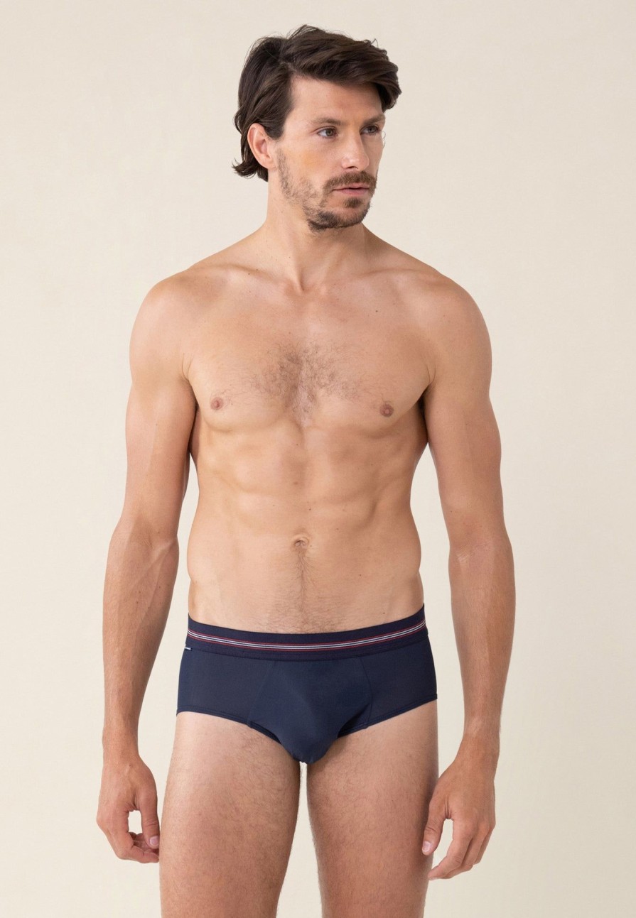 Le Slip Français Slips | Slip Ultra Leger - Lightslip Largo Bleu Marine