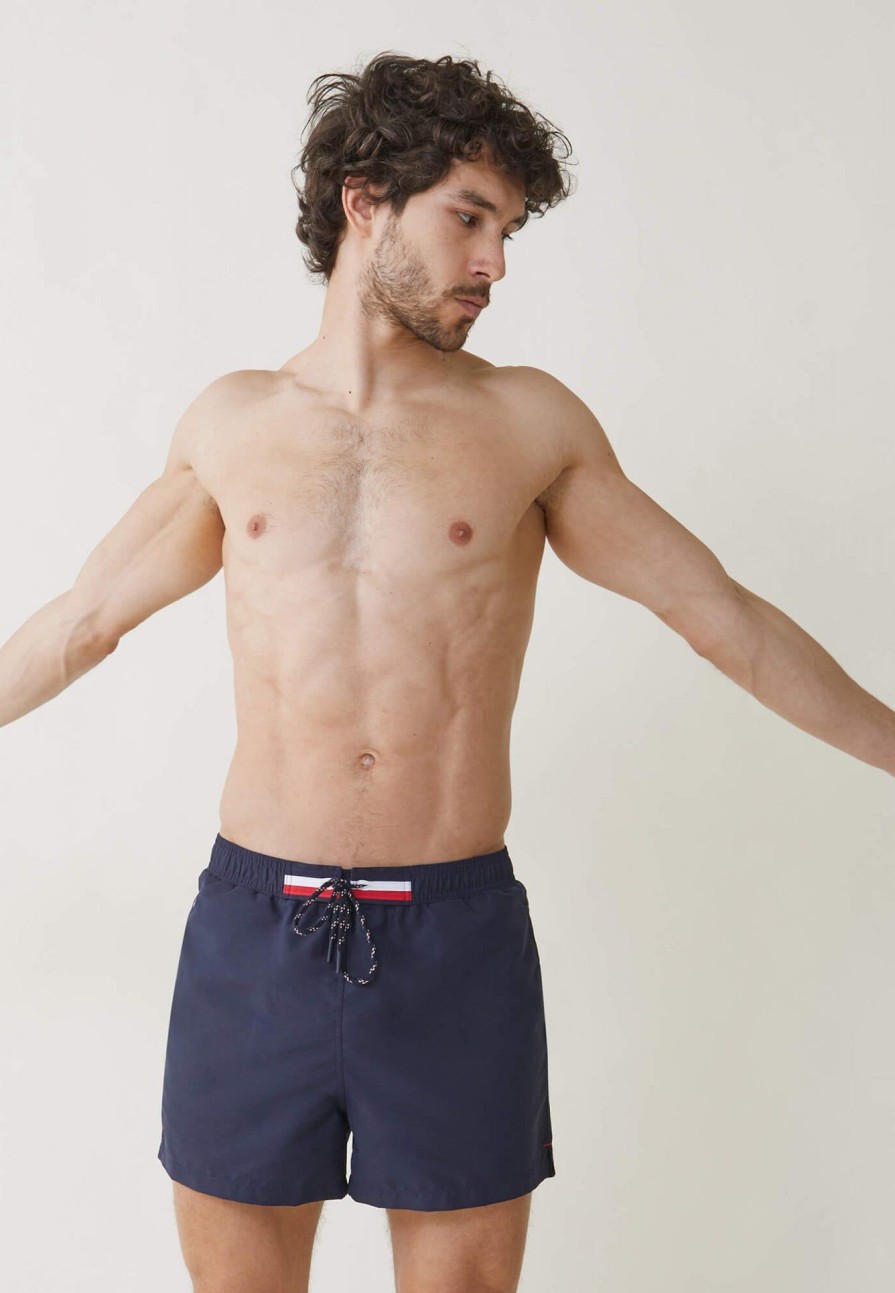 Le Slip Français Shorts De Bain | Short De Bain Court Ceinture Elastiquee - Liamone