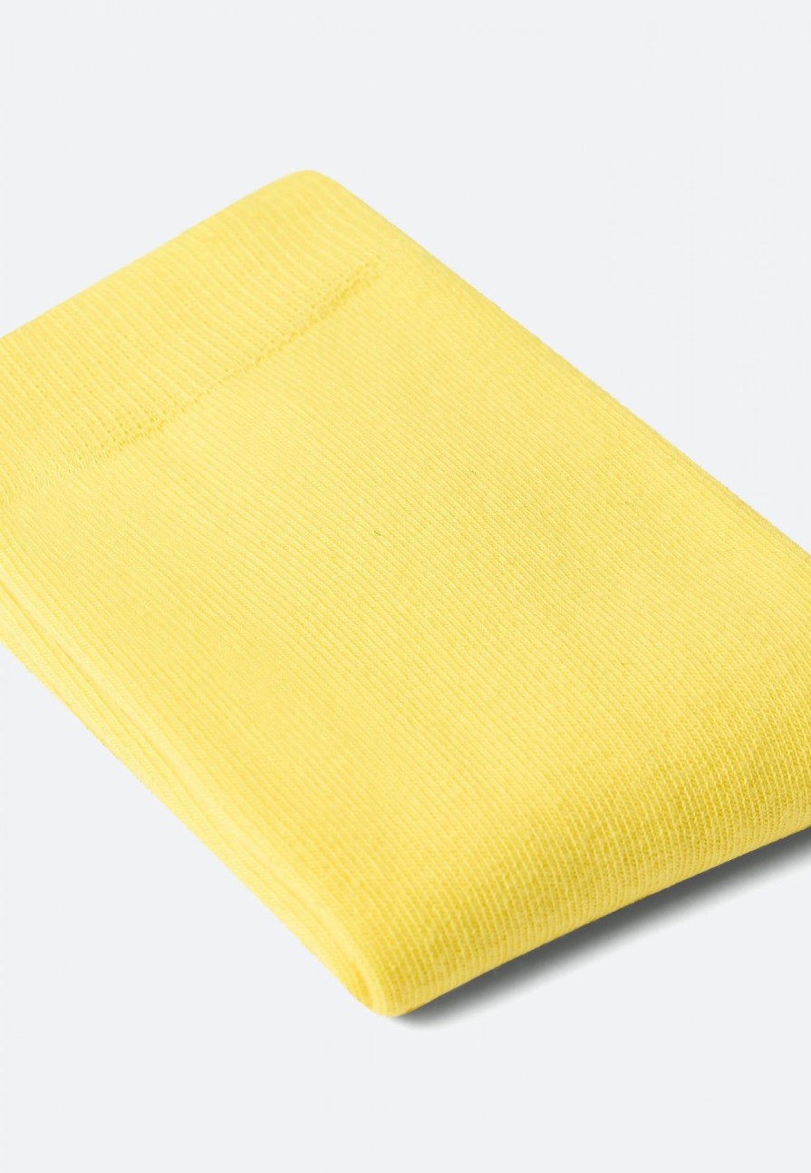 Le Slip Français Chaussettes En Coton | Chaussettes Mi-Hautes Mixtes En Coton - Lucas Jaune Soleil