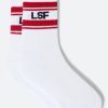 Le Slip Français Chaussettes De Sport | Chaussettes Mi-Hautes Mixtes En Coton - Wilfried Blanc