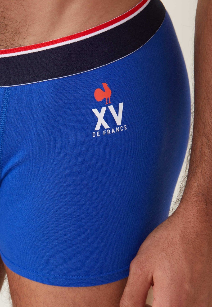 Le Slip Français Sous-Vetements De Sports | Boxer En Coton - Marius Indigo Xv De France