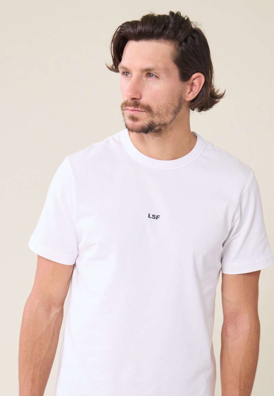 Le Slip Français Haut | T-Shirt Col Rond En Coton Milano - Renaud Blanc