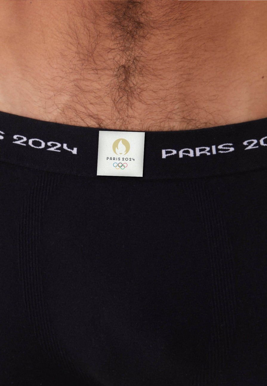 Le Slip Français Sous-Vetements De Sports | Boxer En Coton Sans Couture - Christian Noir Paris 2024